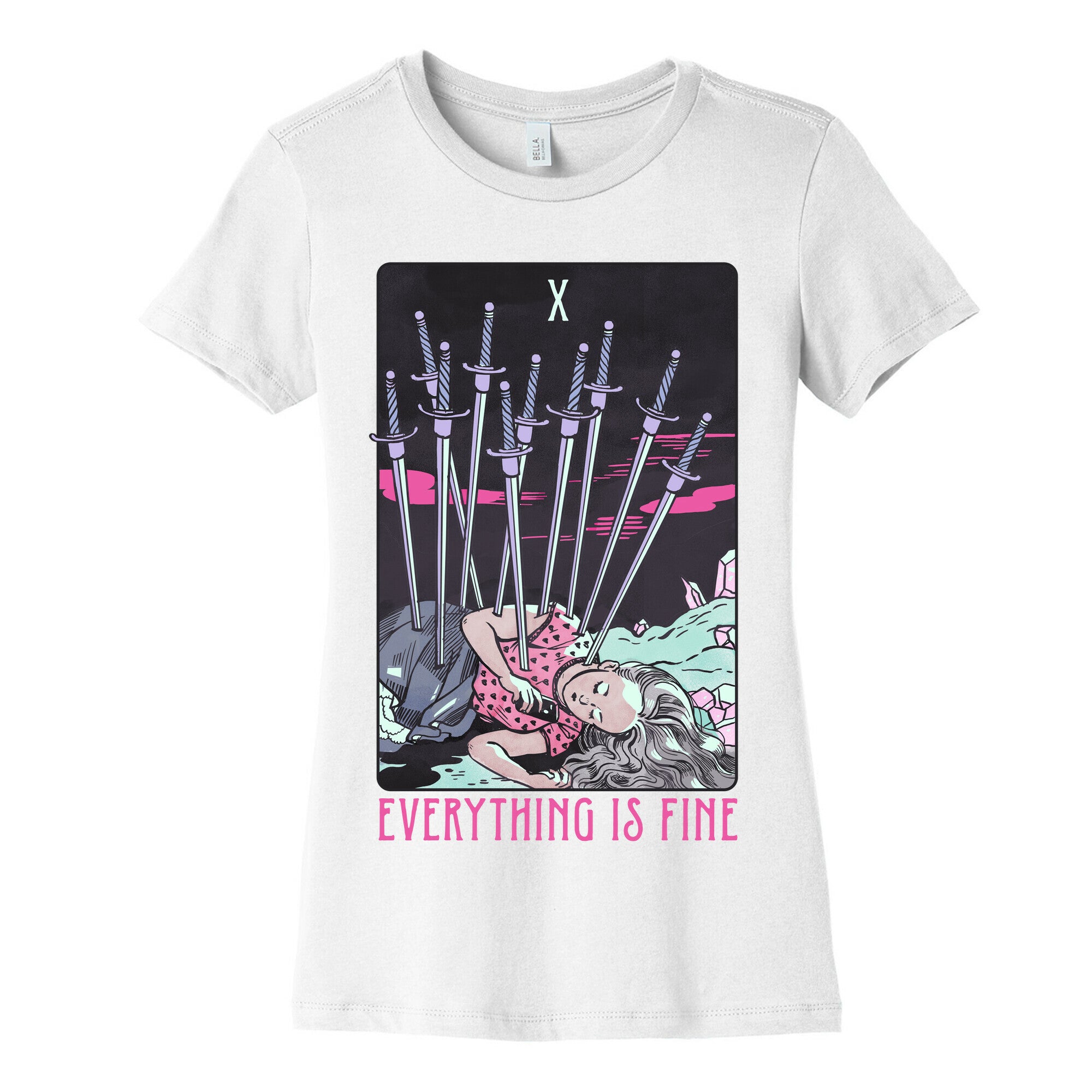 Ten Of Swords (Everything Is Fine) Women's Cotton Tee
