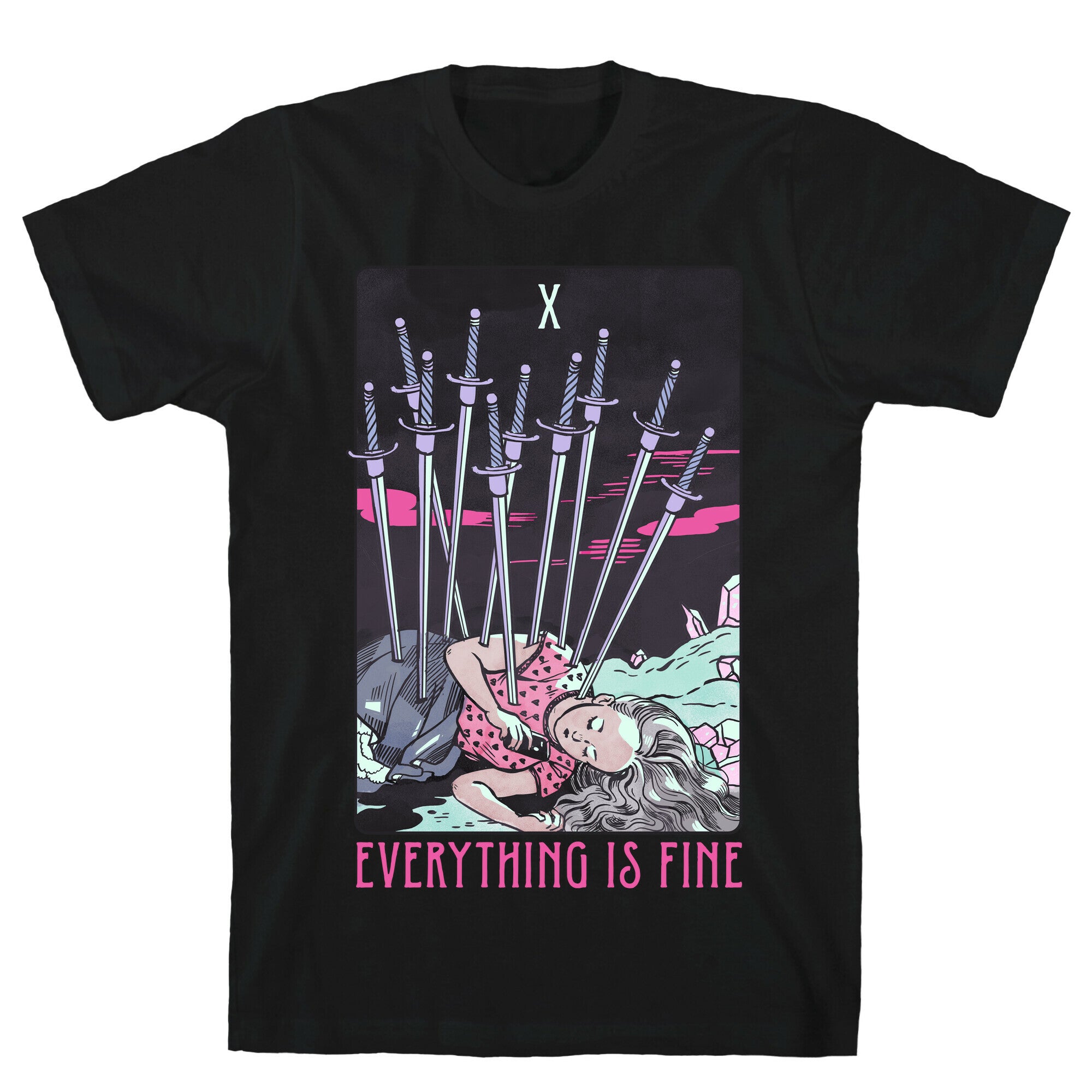 Ten Of Swords (Everything Is Fine) T-Shirt