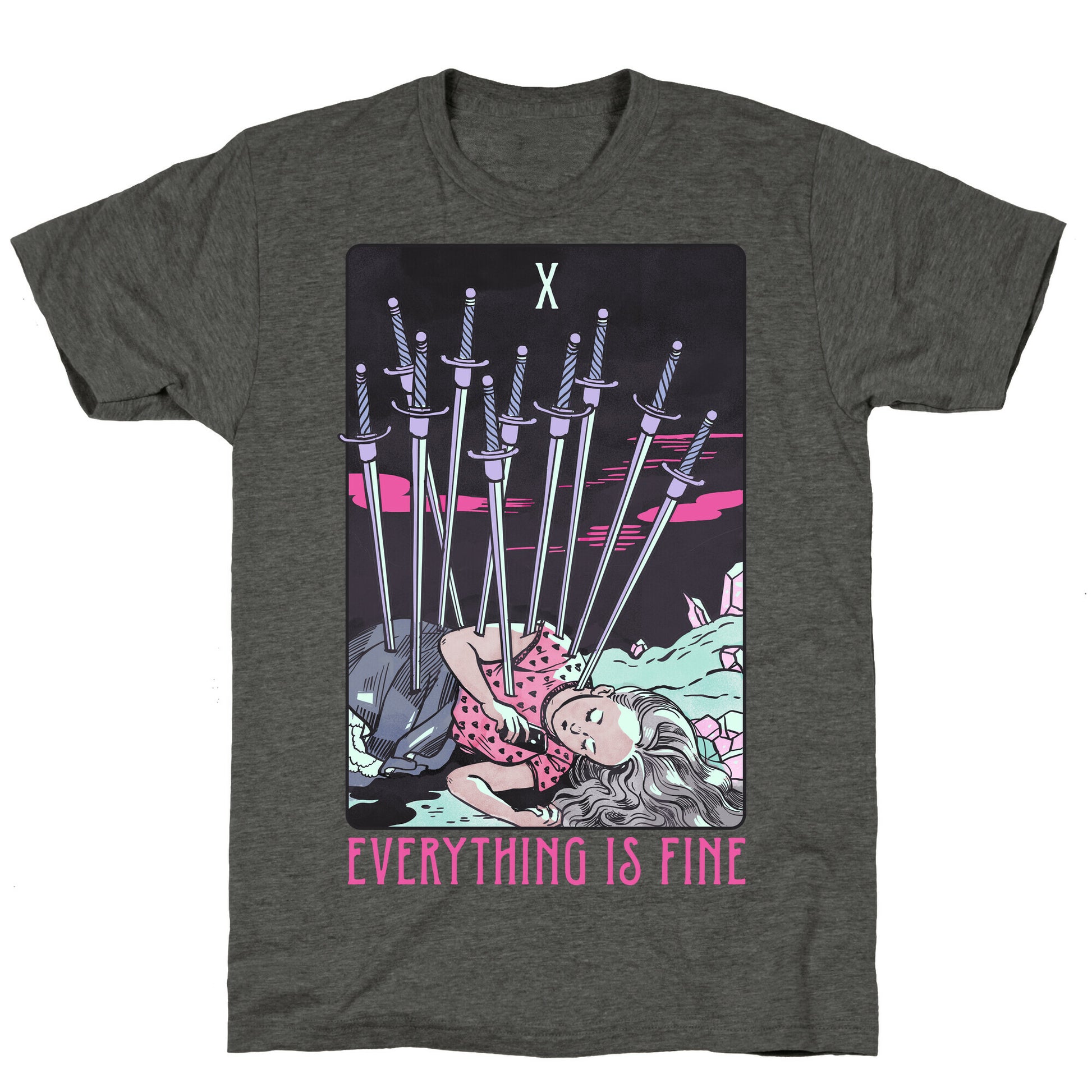 Ten Of Swords (Everything Is Fine) Unisex Triblend Tee
