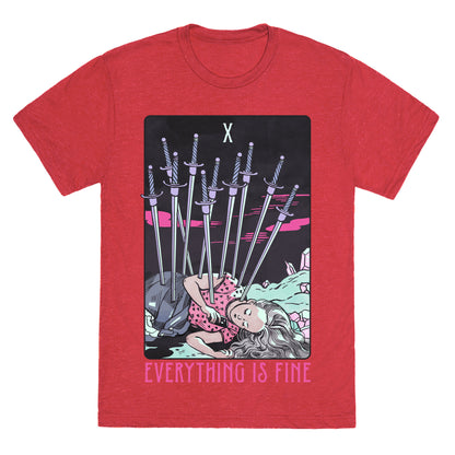 Ten Of Swords (Everything Is Fine) Unisex Triblend Tee