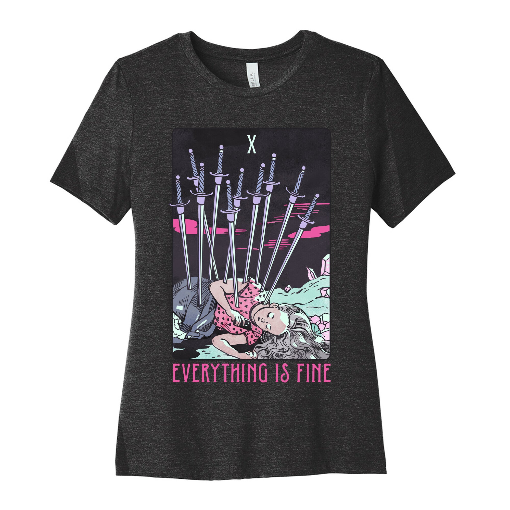 Ten Of Swords (Everything Is Fine) Women's Cotton Tee