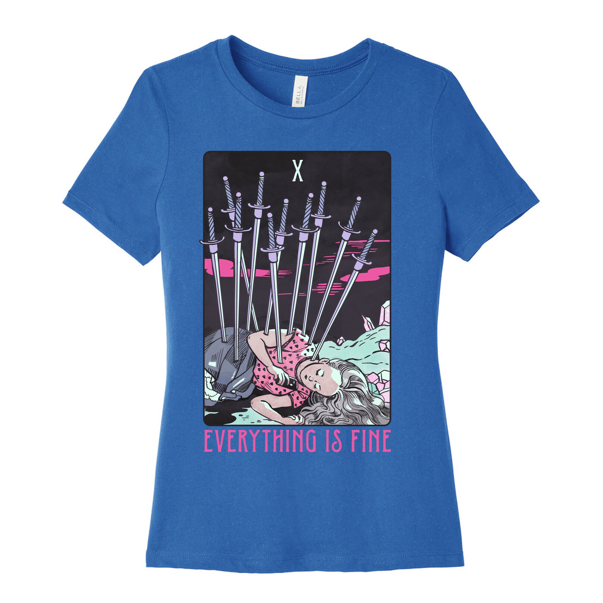 Ten Of Swords (Everything Is Fine) Women's Cotton Tee