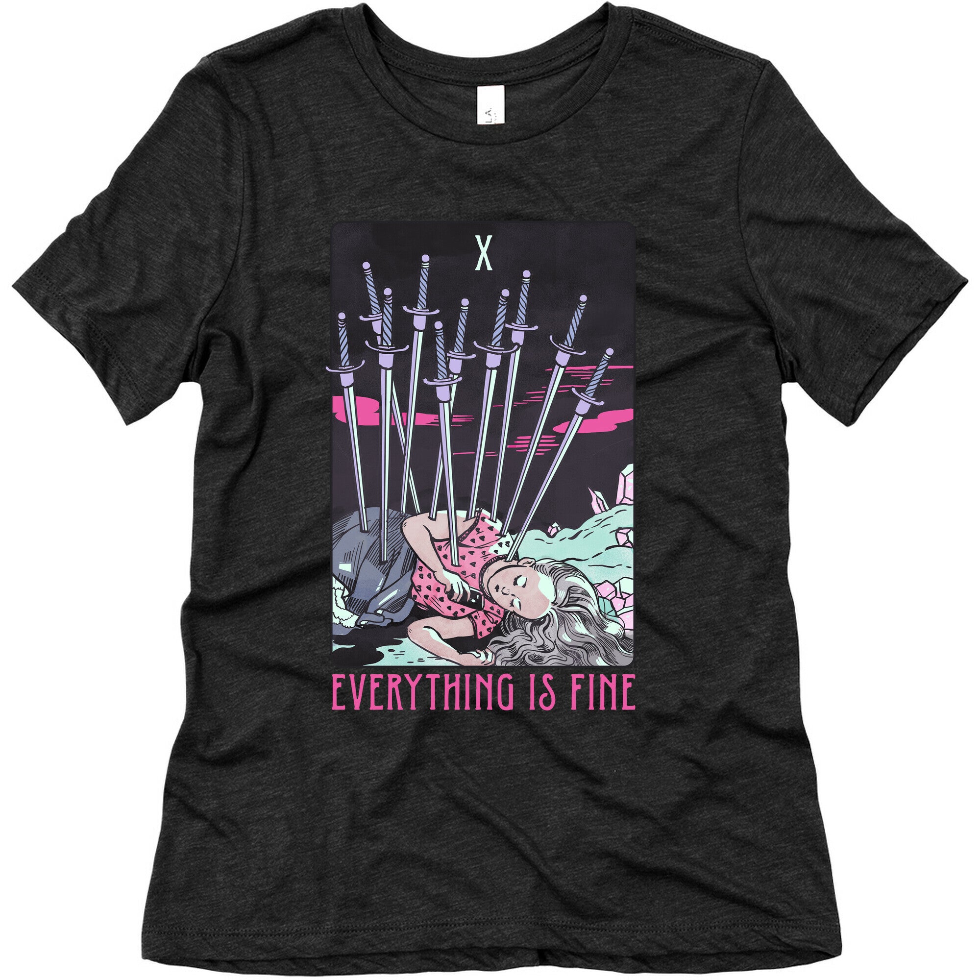 Ten Of Swords (Everything Is Fine) Women's Triblend Tee