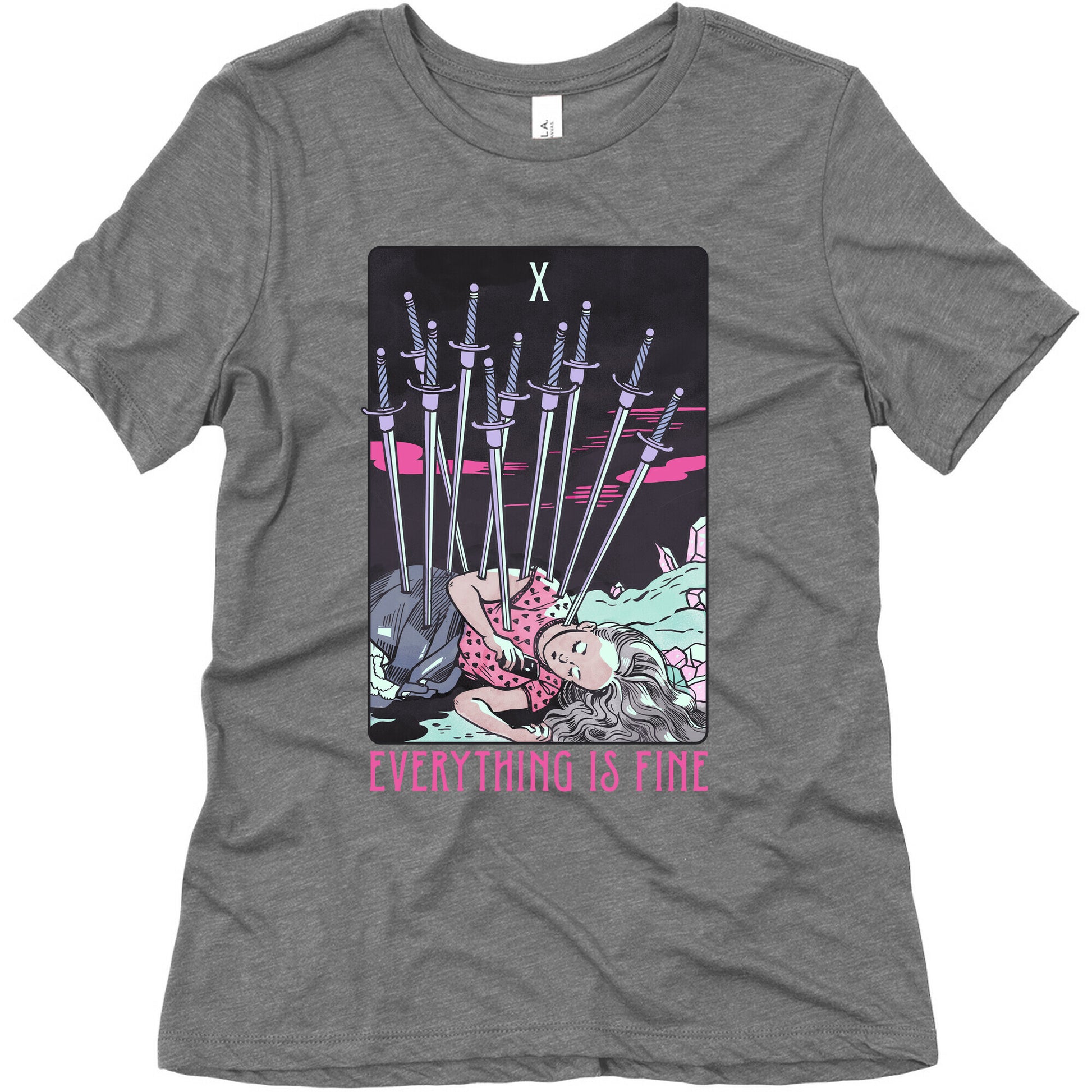 Ten Of Swords (Everything Is Fine) Women's Triblend Tee