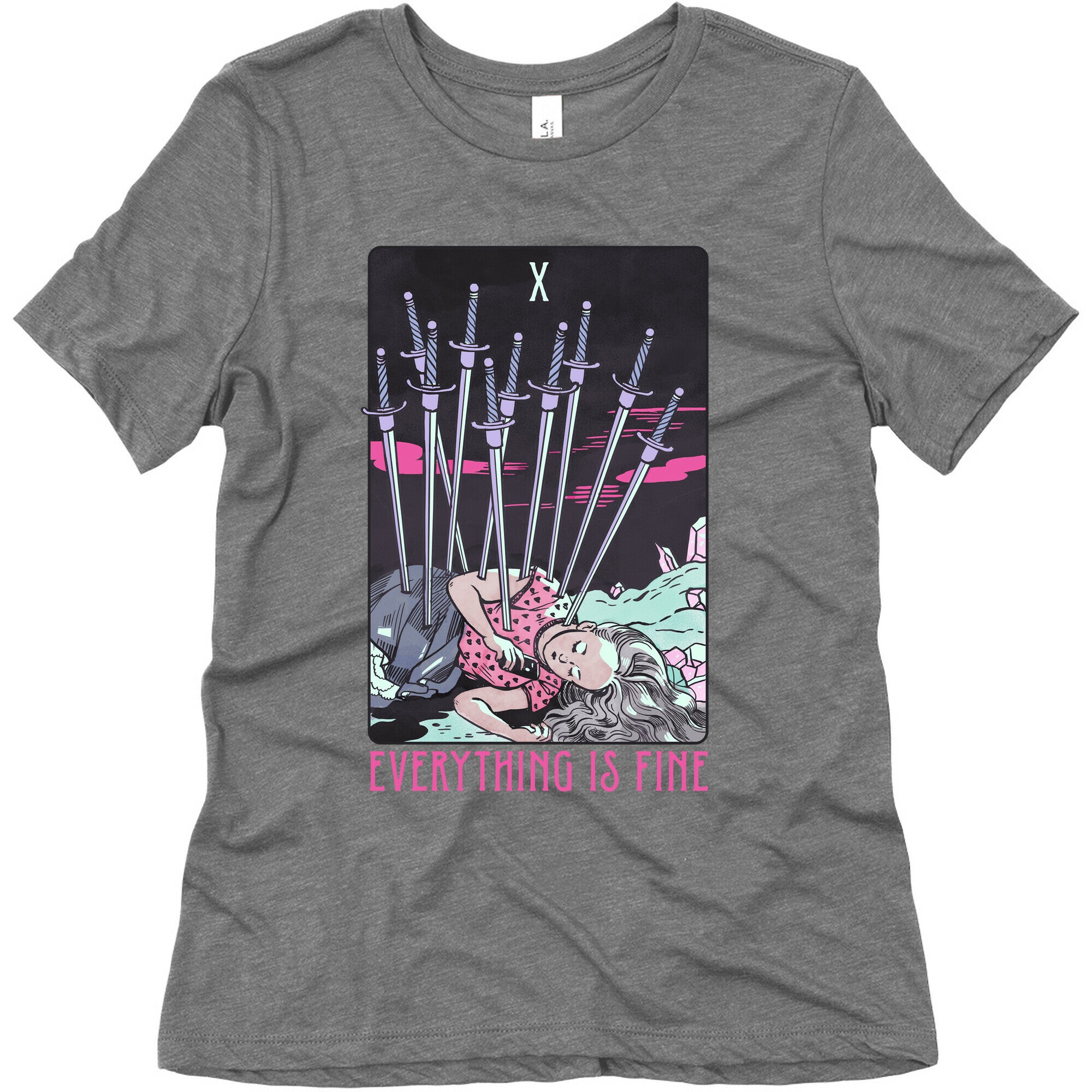 Ten Of Swords (Everything Is Fine) Women's Triblend Tee