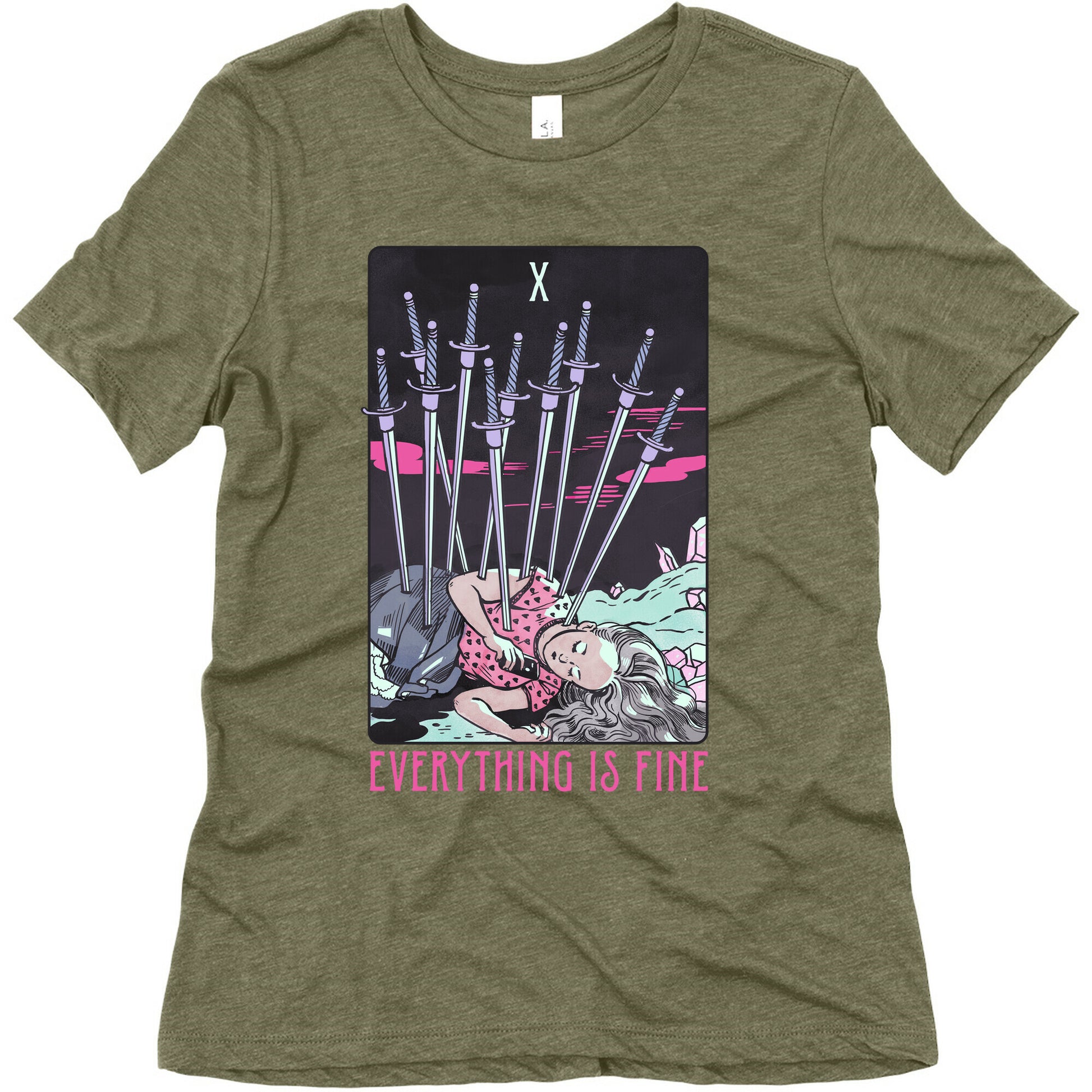 Ten Of Swords (Everything Is Fine) Women's Triblend Tee