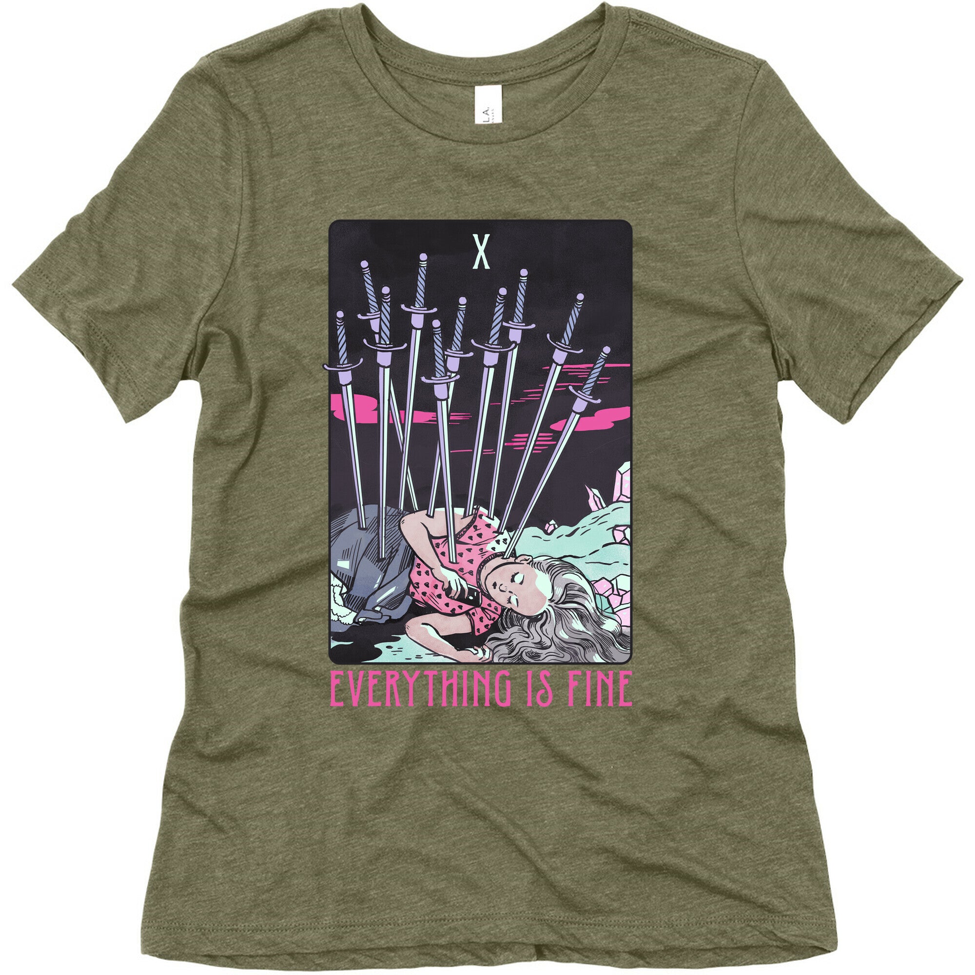 Ten Of Swords (Everything Is Fine) Women's Triblend Tee