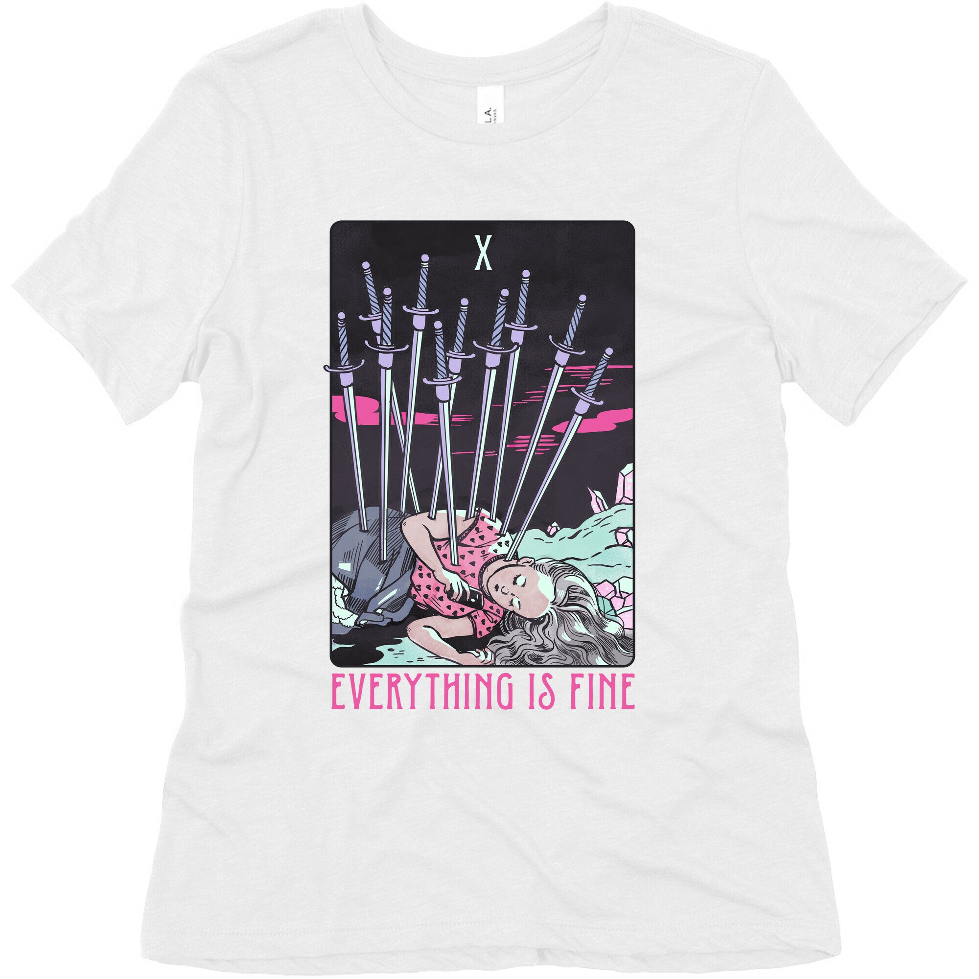 Ten Of Swords (Everything Is Fine) Women's Triblend Tee