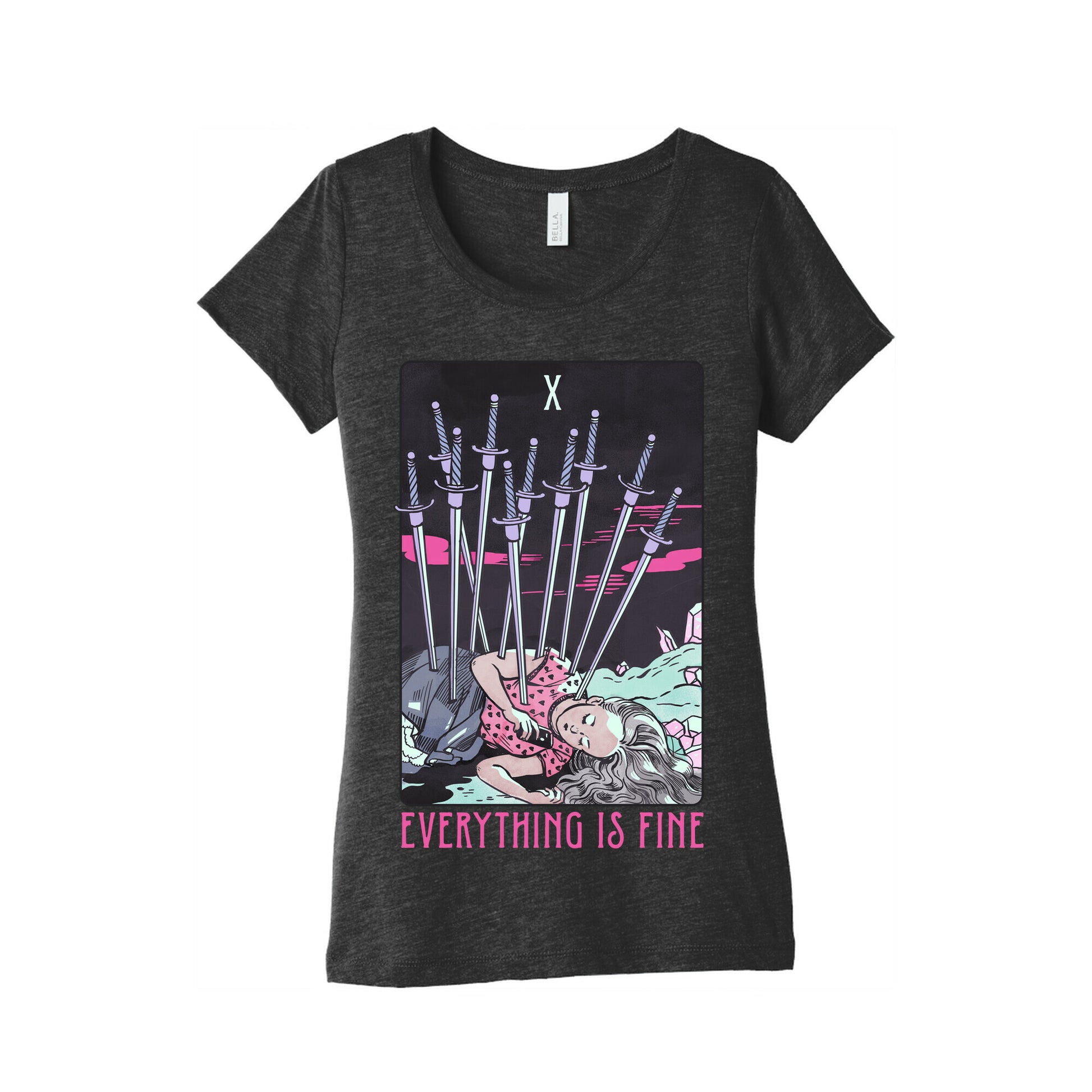 Ten Of Swords (Everything Is Fine) Women's Triblend Tee