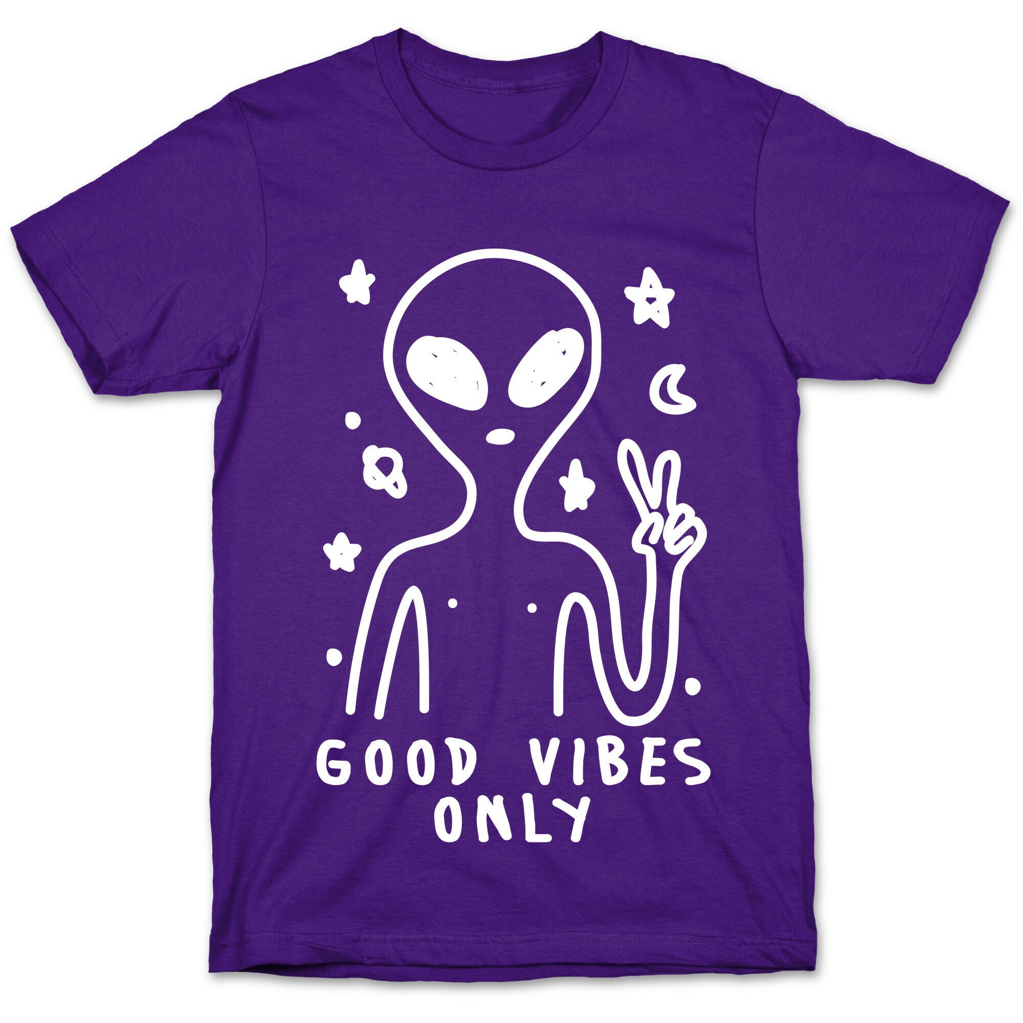 Good Vibes Only Alien T-Shirt