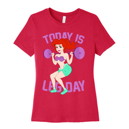 Today Is Leg Day Women's Cotton Tee