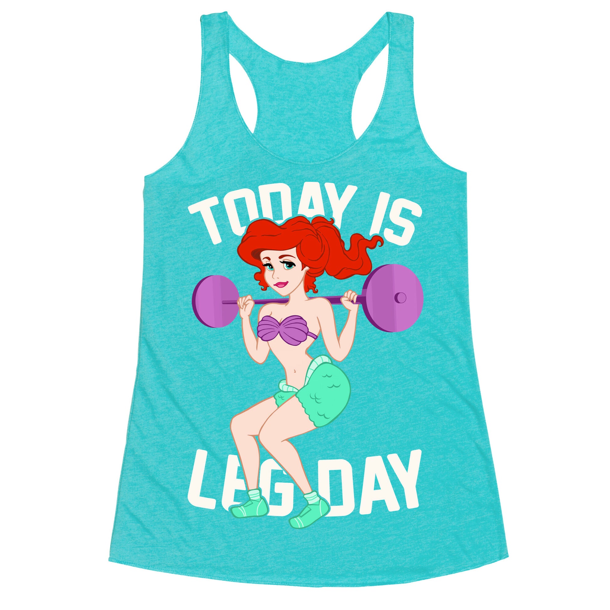 Today Is Leg Day Racerback Tank