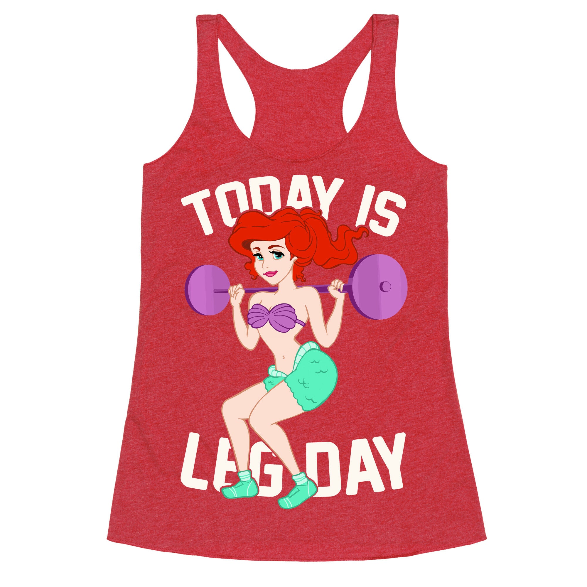 Today Is Leg Day Racerback Tank