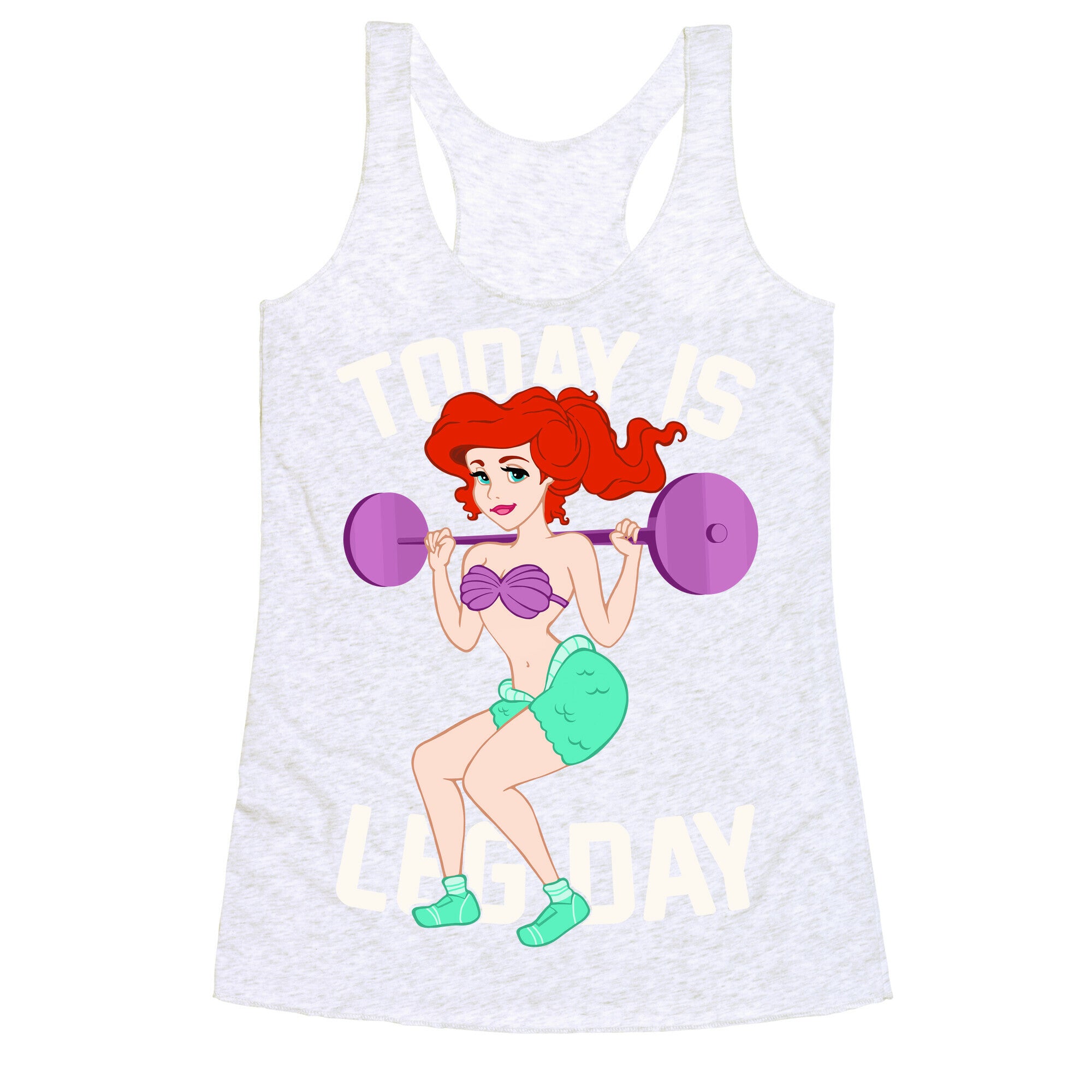 Today Is Leg Day Racerback Tank