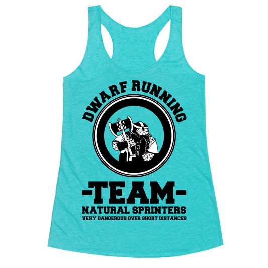 Dwarf Running Team Racerback Tank