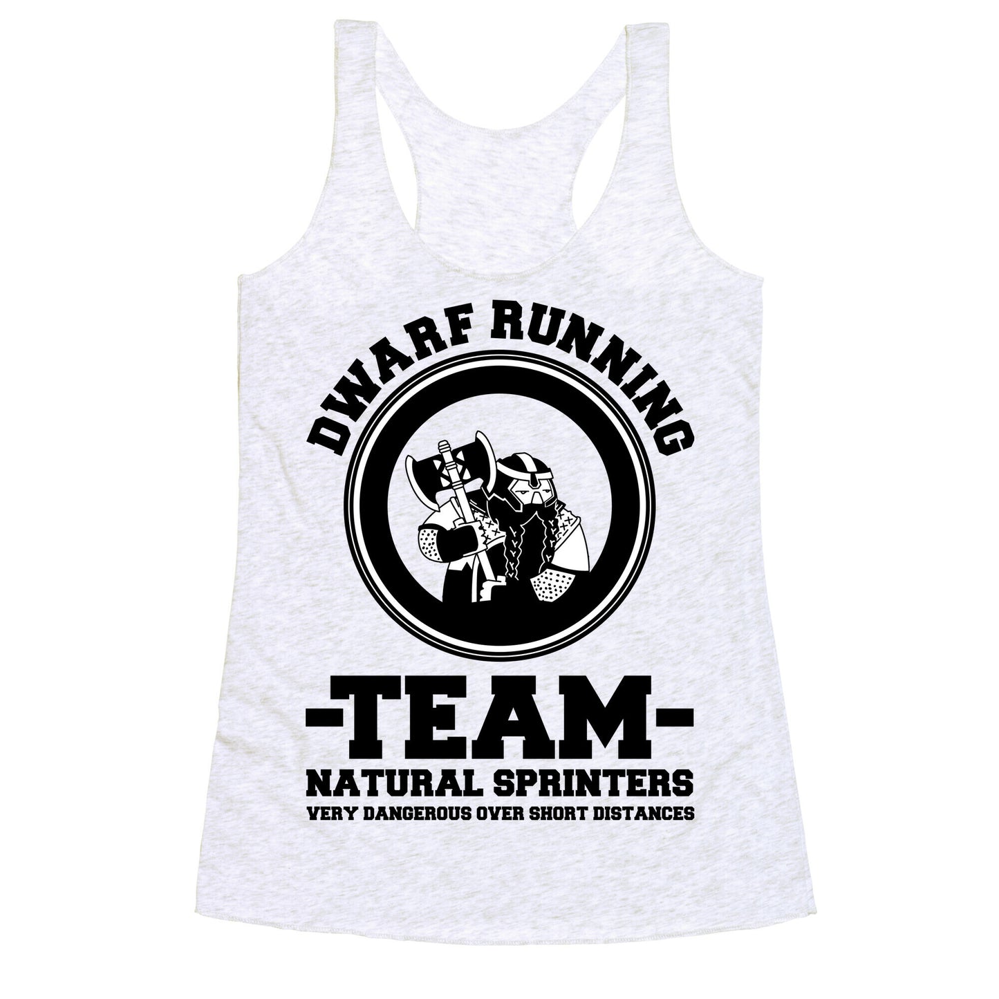 Dwarf Running Team Racerback Tank
