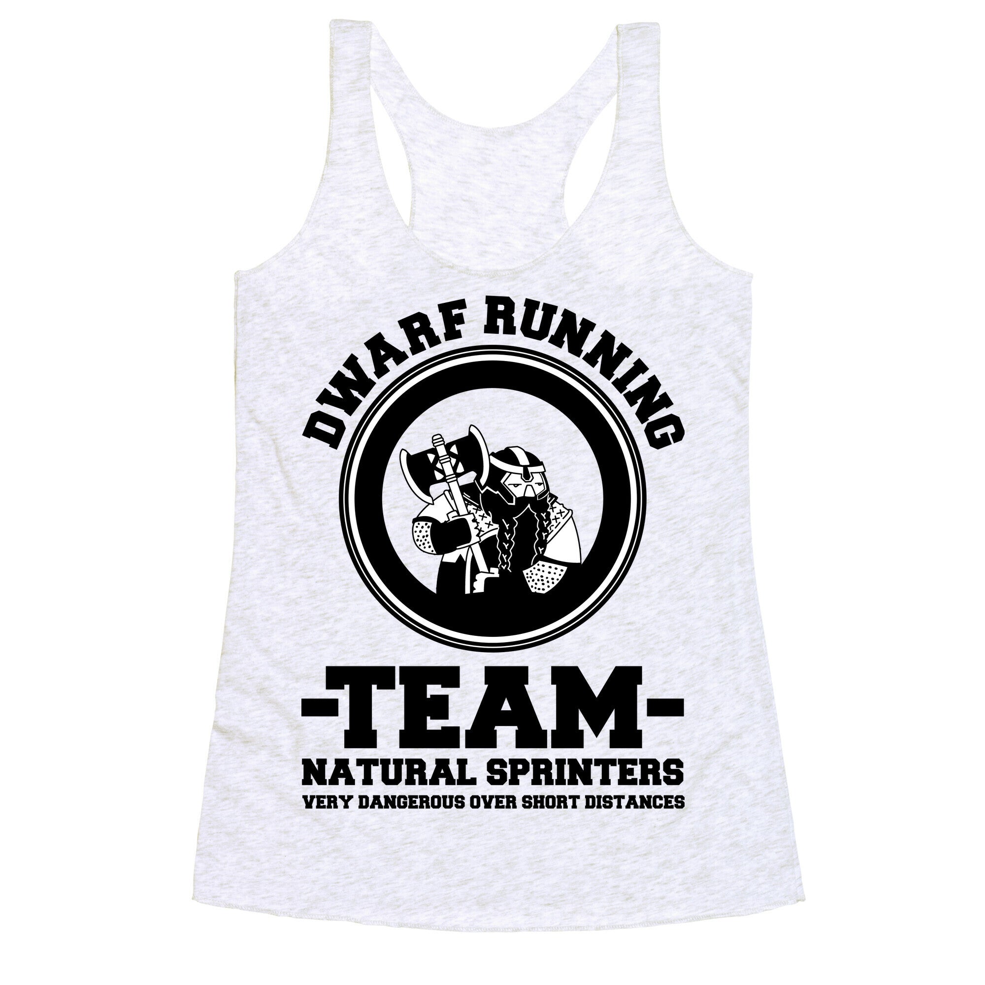 Dwarf Running Team Racerback Tank
