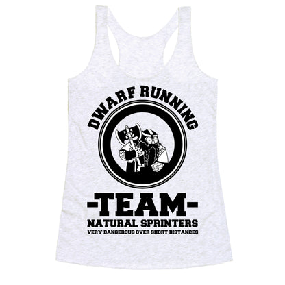 Dwarf Running Team Racerback Tank