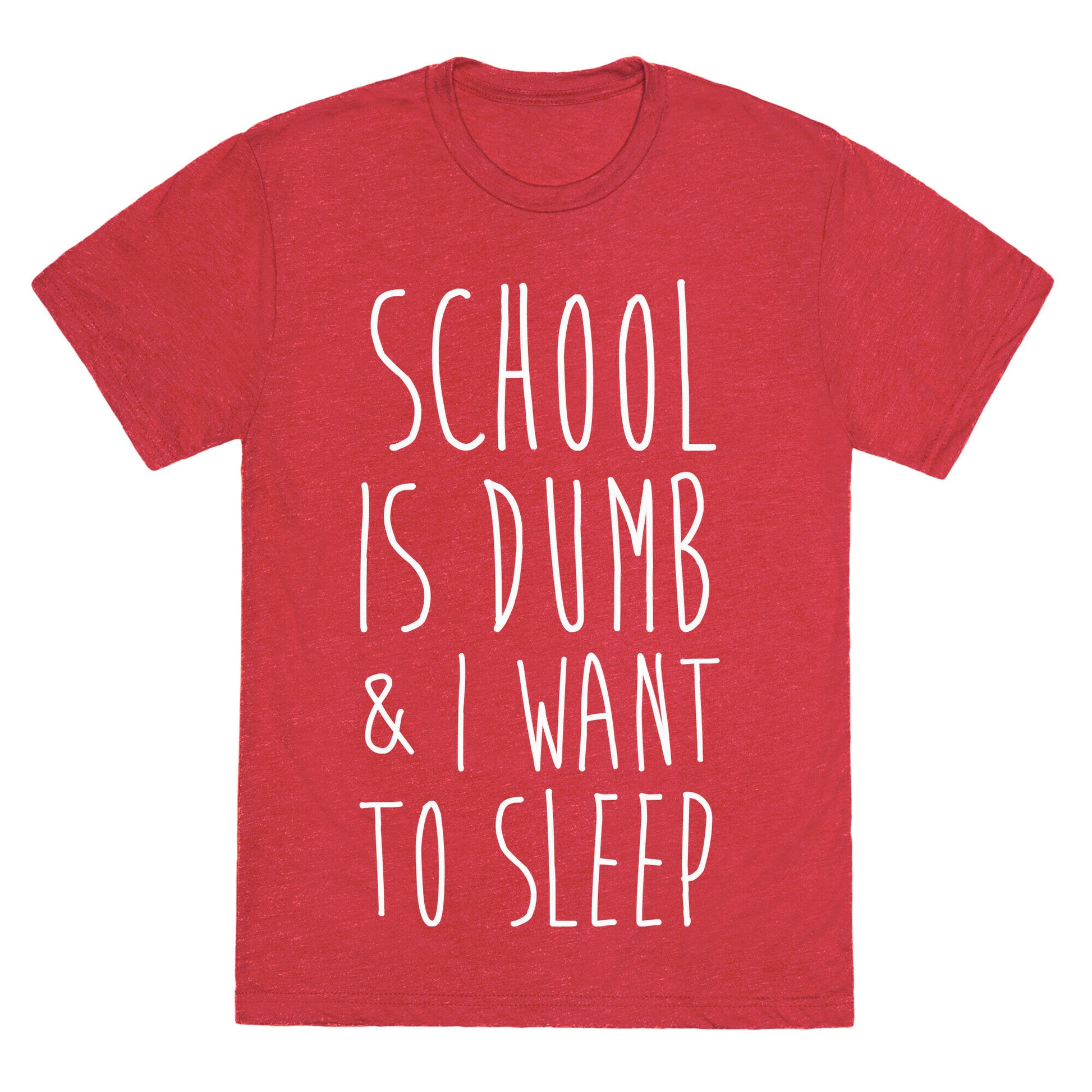 School is Dumb Unisex Triblend Tee