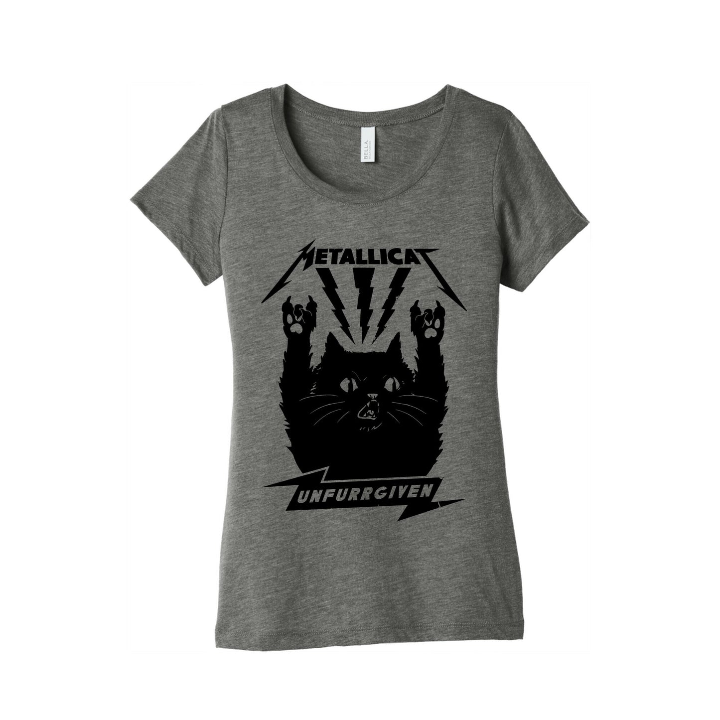 Metallicat Unfurrgiven Black Edition Women's Triblend Tee