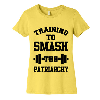 Training to Smash the Patriarchy Women's Cotton Tee