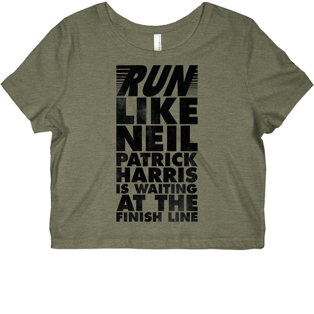 Run Like Neil Patric Harris is Waiting at the Finish Line Graphic Baby Tee