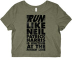Run Like Neil Patric Harris is Waiting at the Finish Line Graphic Baby Tee