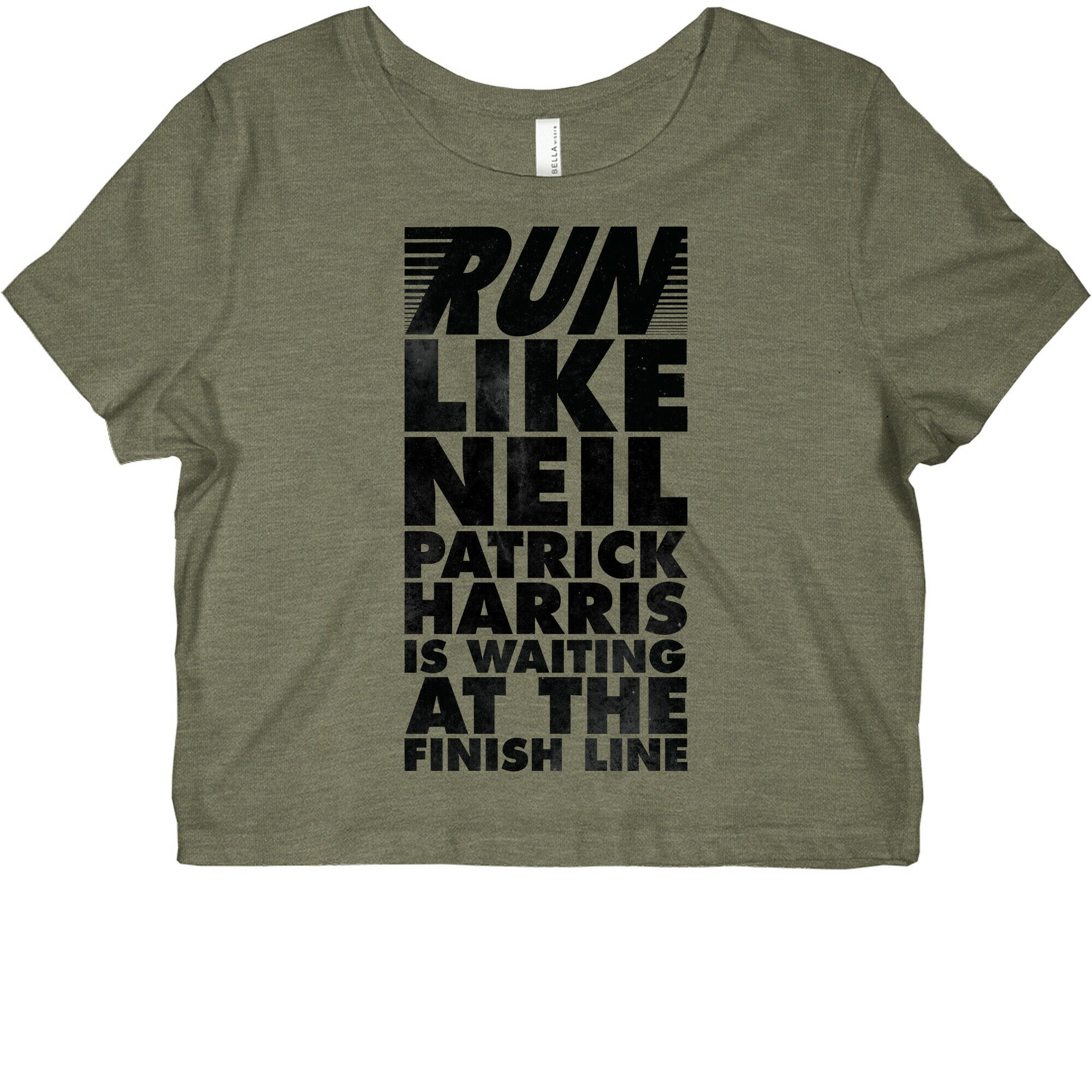Run Like Neil Patric Harris is Waiting at the Finish Line Graphic Baby Tee