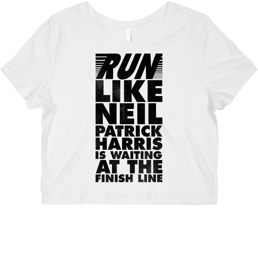 Run Like Neil Patric Harris is Waiting at the Finish Line Graphic Baby Tee