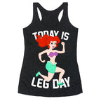 Today Is Leg Day Racerback Tank
