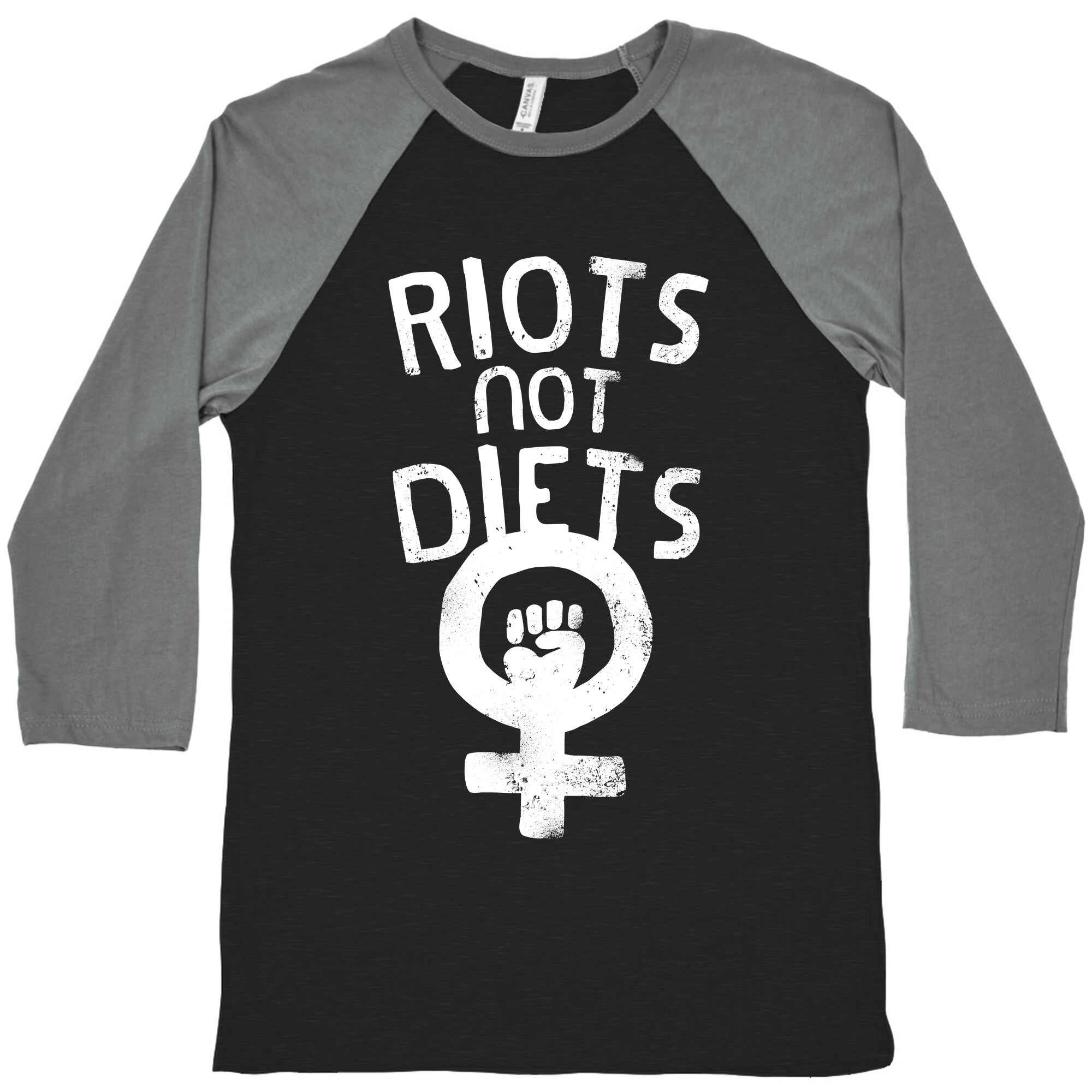 Riots Not Diets Baseball Tee
