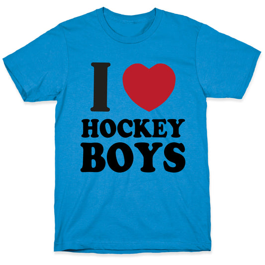 I Love Hockey Boys T-Shirt