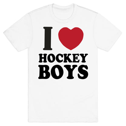 I Love Hockey Boys T-Shirt