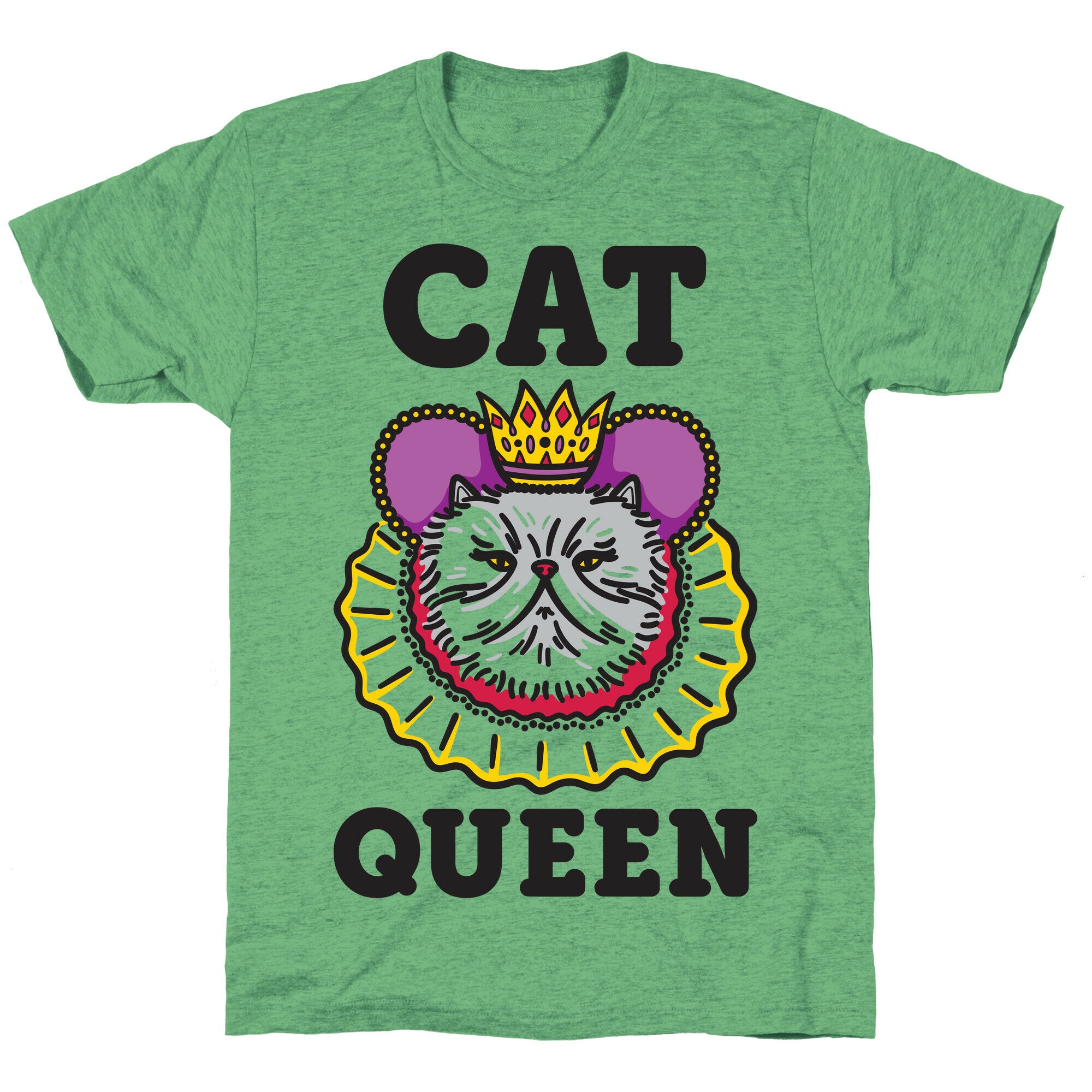 Cat Queen Unisex Triblend Tee