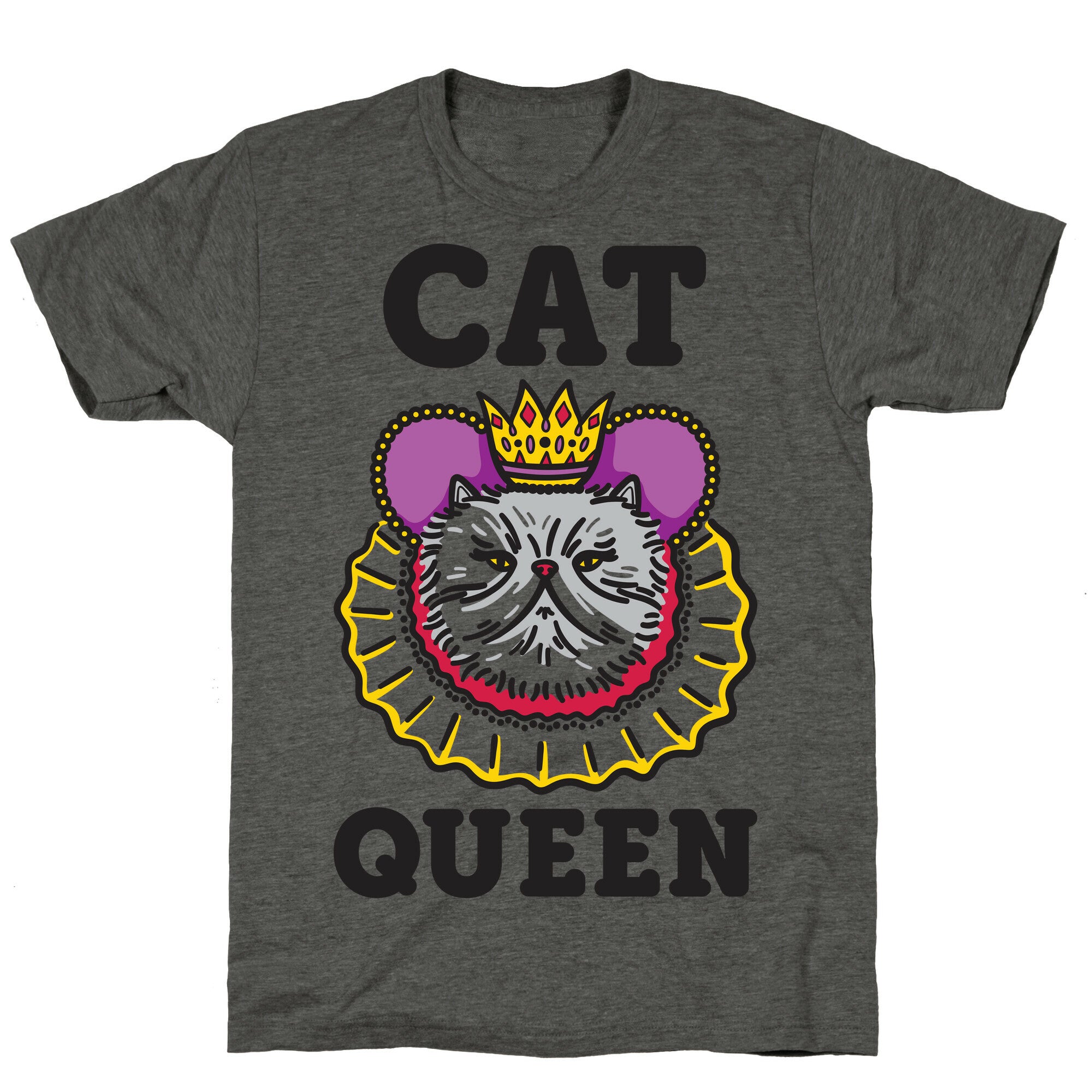 Cat Queen Unisex Triblend Tee