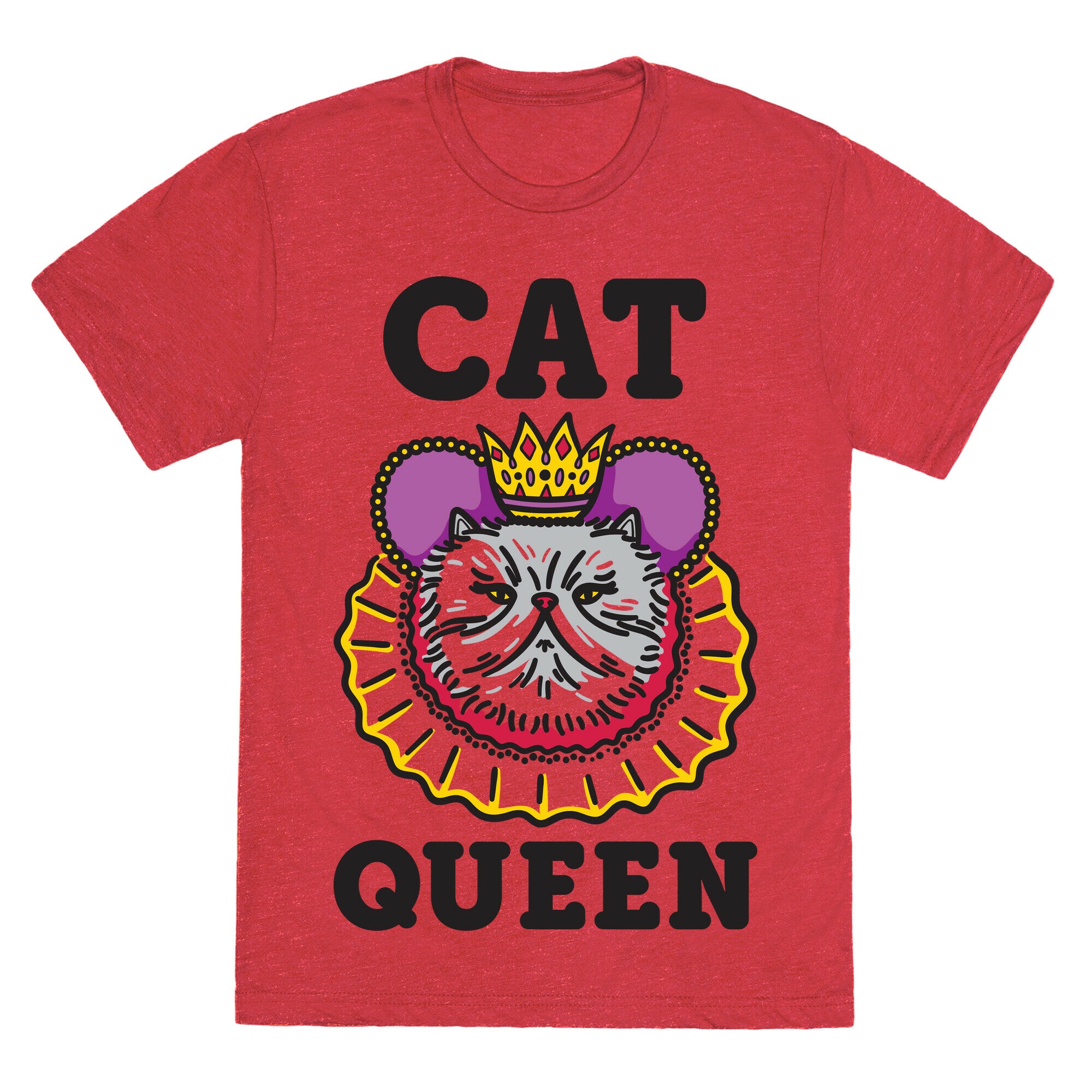 Cat Queen Unisex Triblend Tee