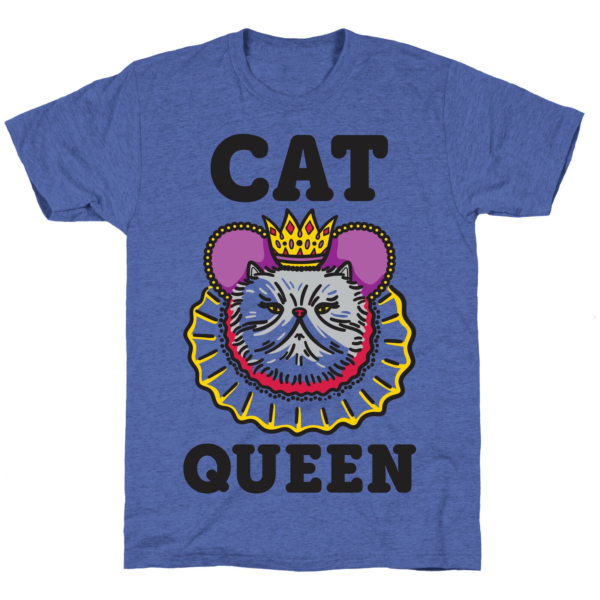 Cat Queen Unisex Triblend Tee
