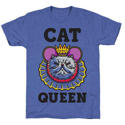 Cat Queen Unisex Triblend Tee