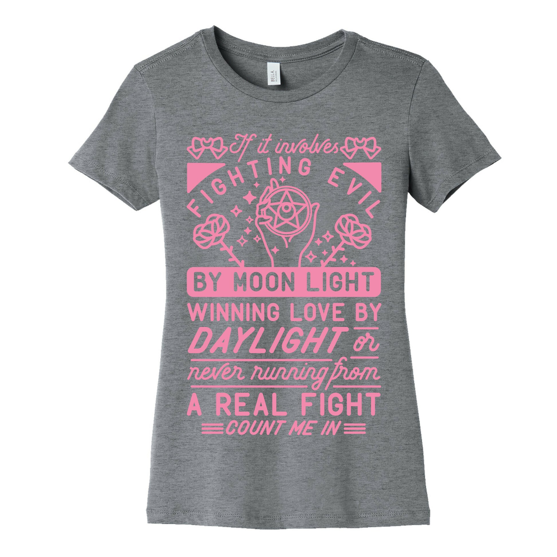 If It Involves Fighting Evil By Moon Light Women's Cotton Tee