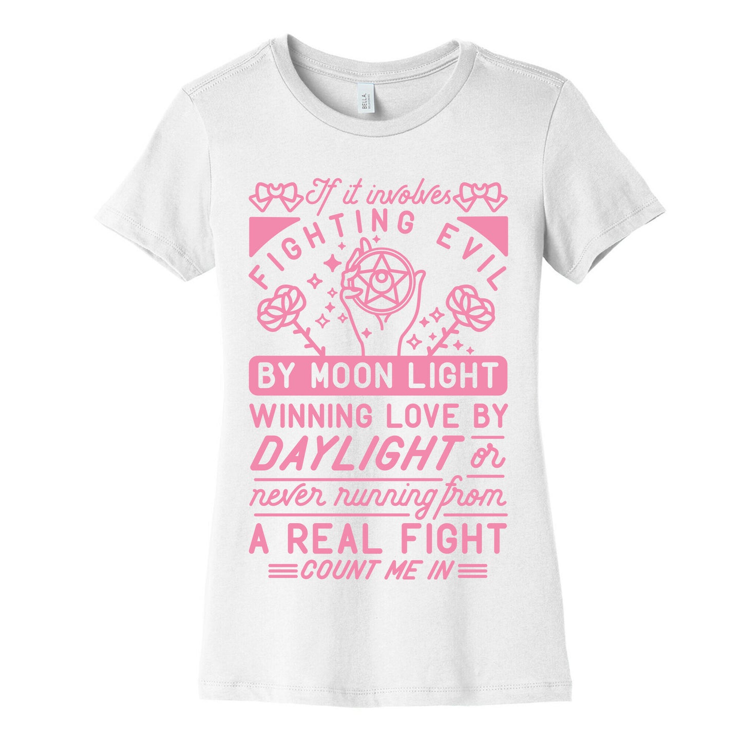If It Involves Fighting Evil By Moon Light Women's Cotton Tee