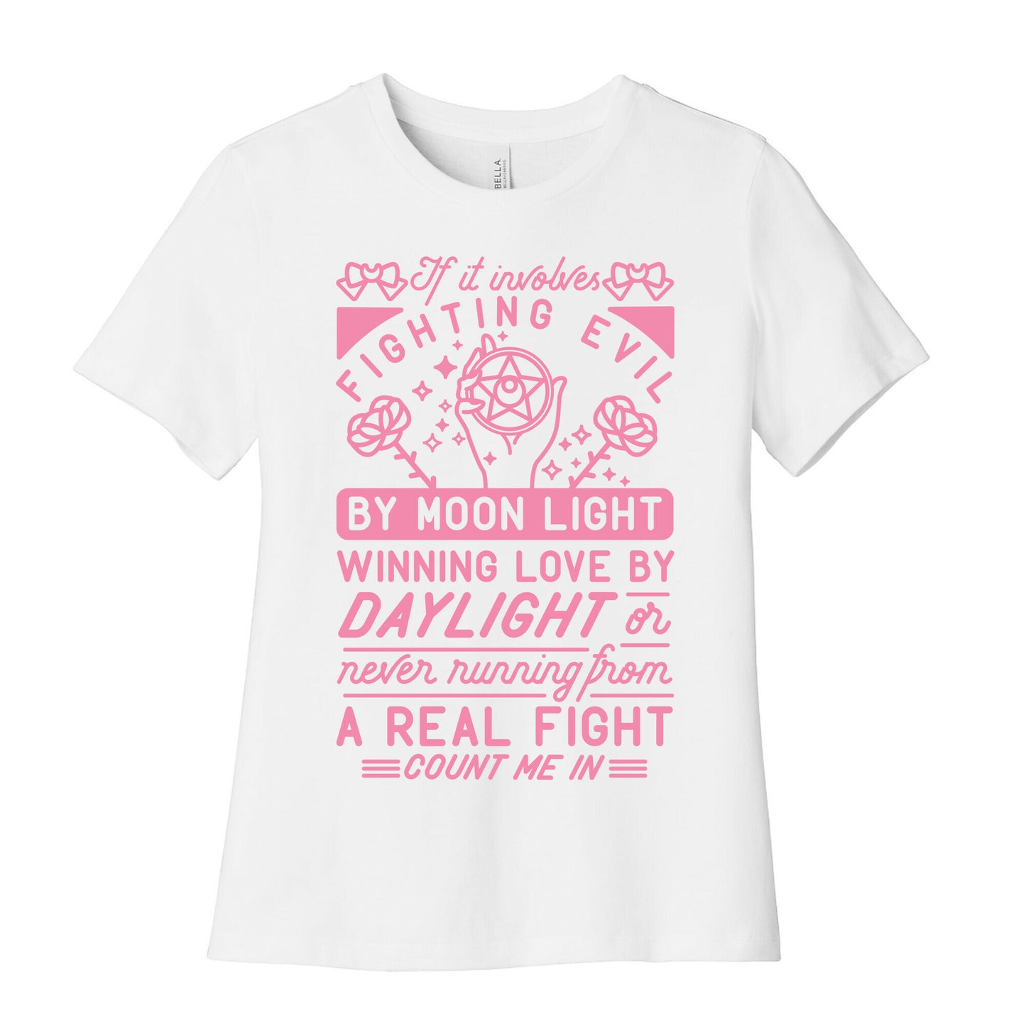 If It Involves Fighting Evil By Moon Light Women's Cotton Tee
