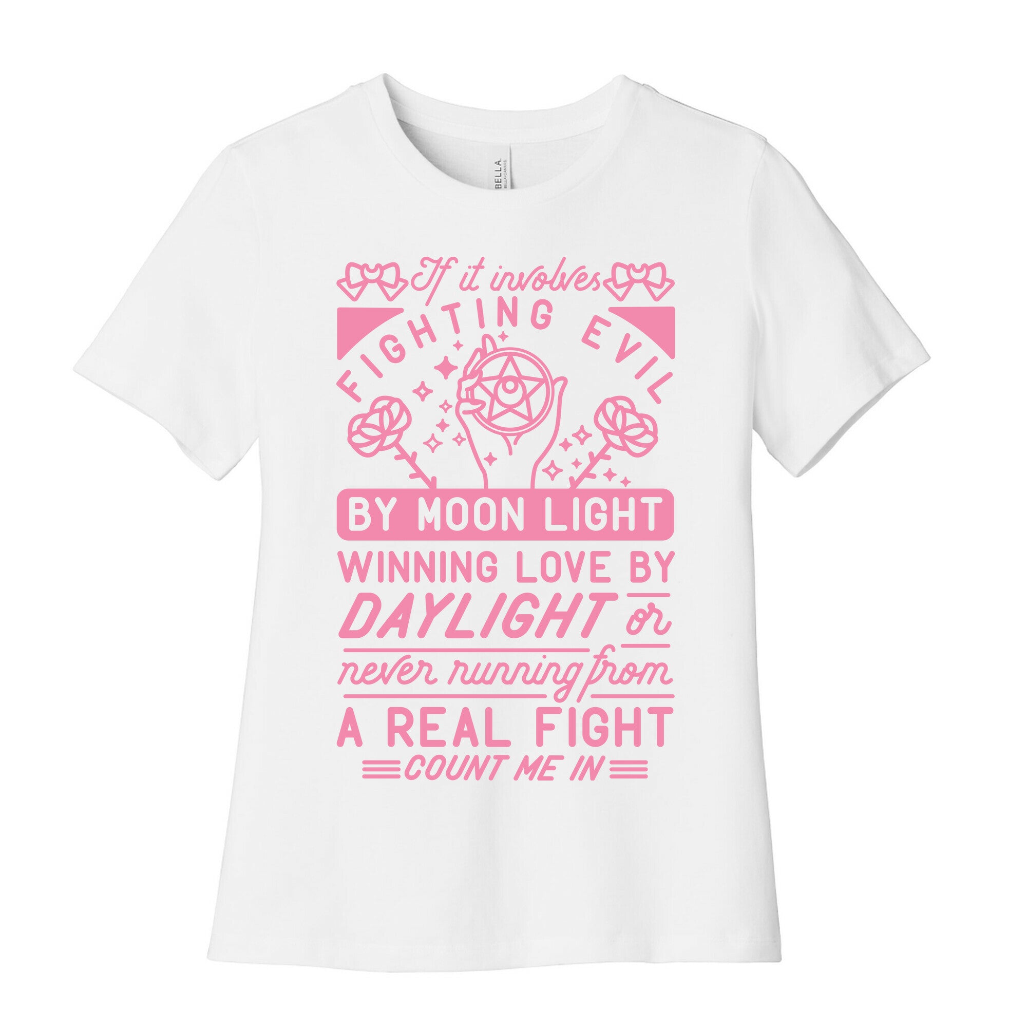 If It Involves Fighting Evil By Moon Light Women's Cotton Tee
