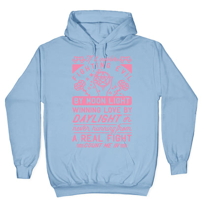 If It Involves Fighting Evil By Moon Light Hoodie