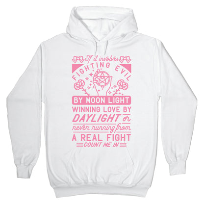 If It Involves Fighting Evil By Moon Light Hoodie