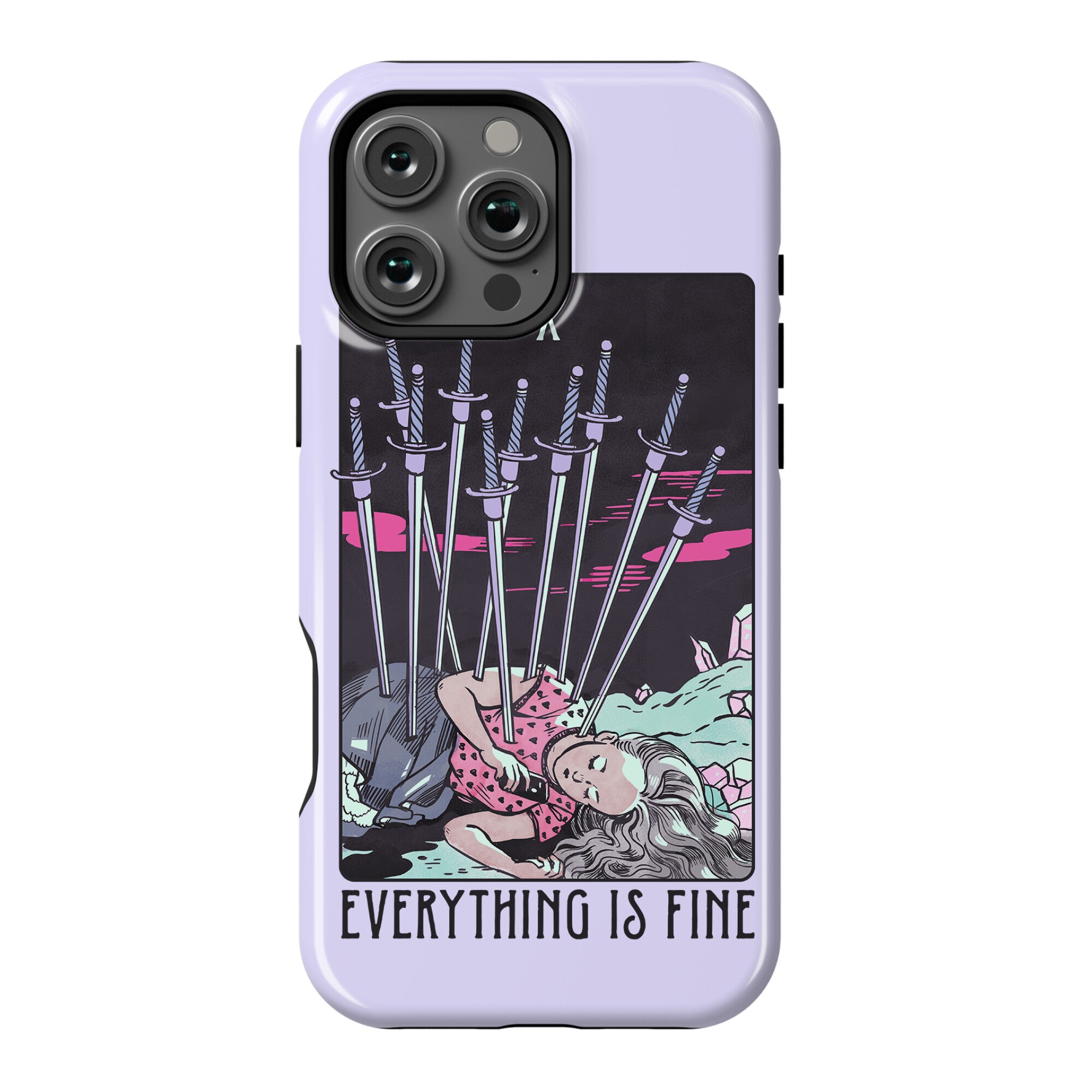 Ten Of Swords (Everything Is Fine) Phone Case