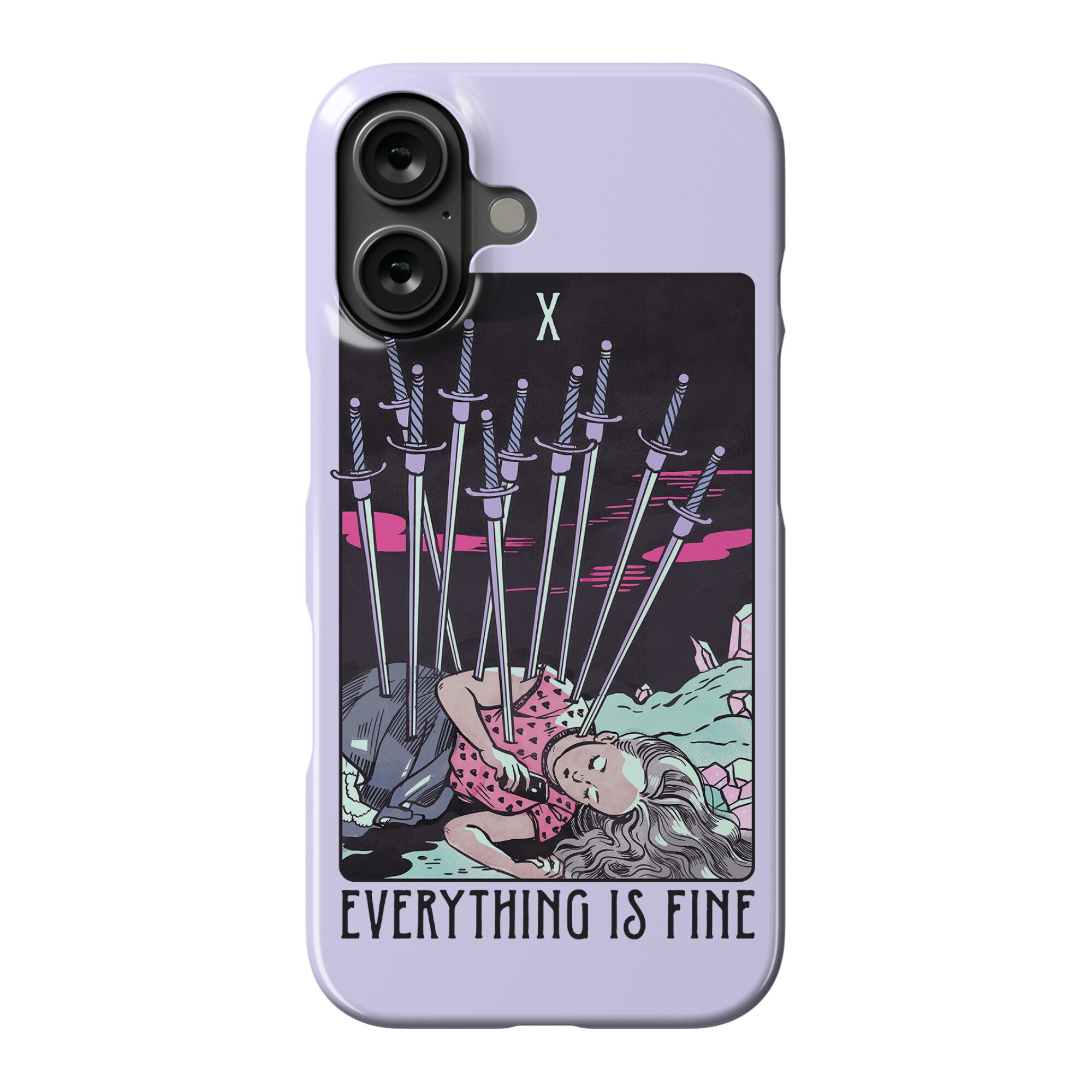 Ten Of Swords (Everything Is Fine) Phone Case