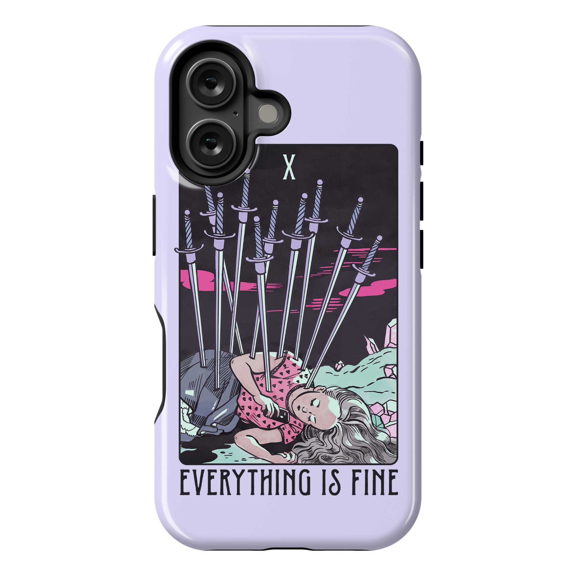 Ten Of Swords (Everything Is Fine) Phone Case