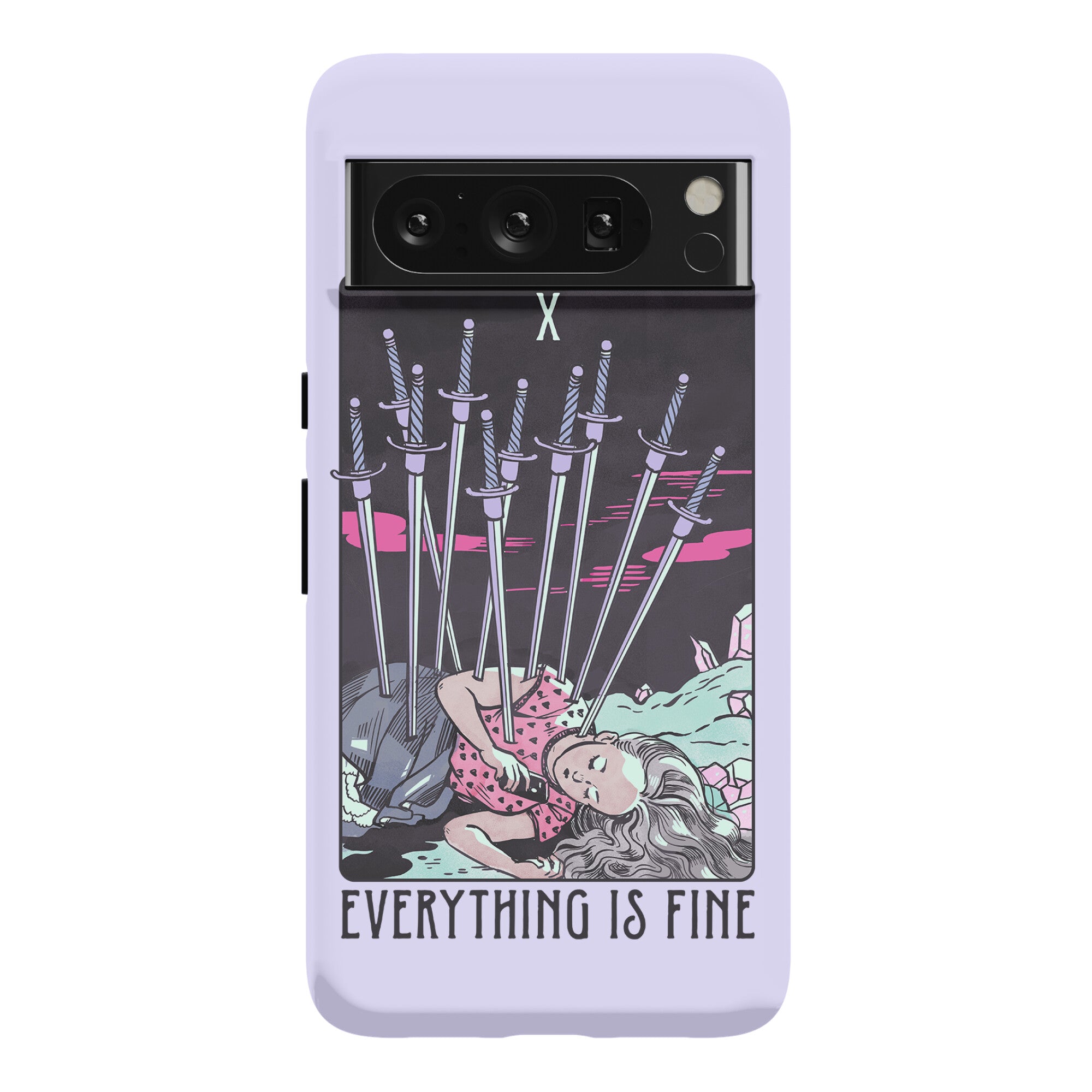 Ten Of Swords (Everything Is Fine) Phone Case