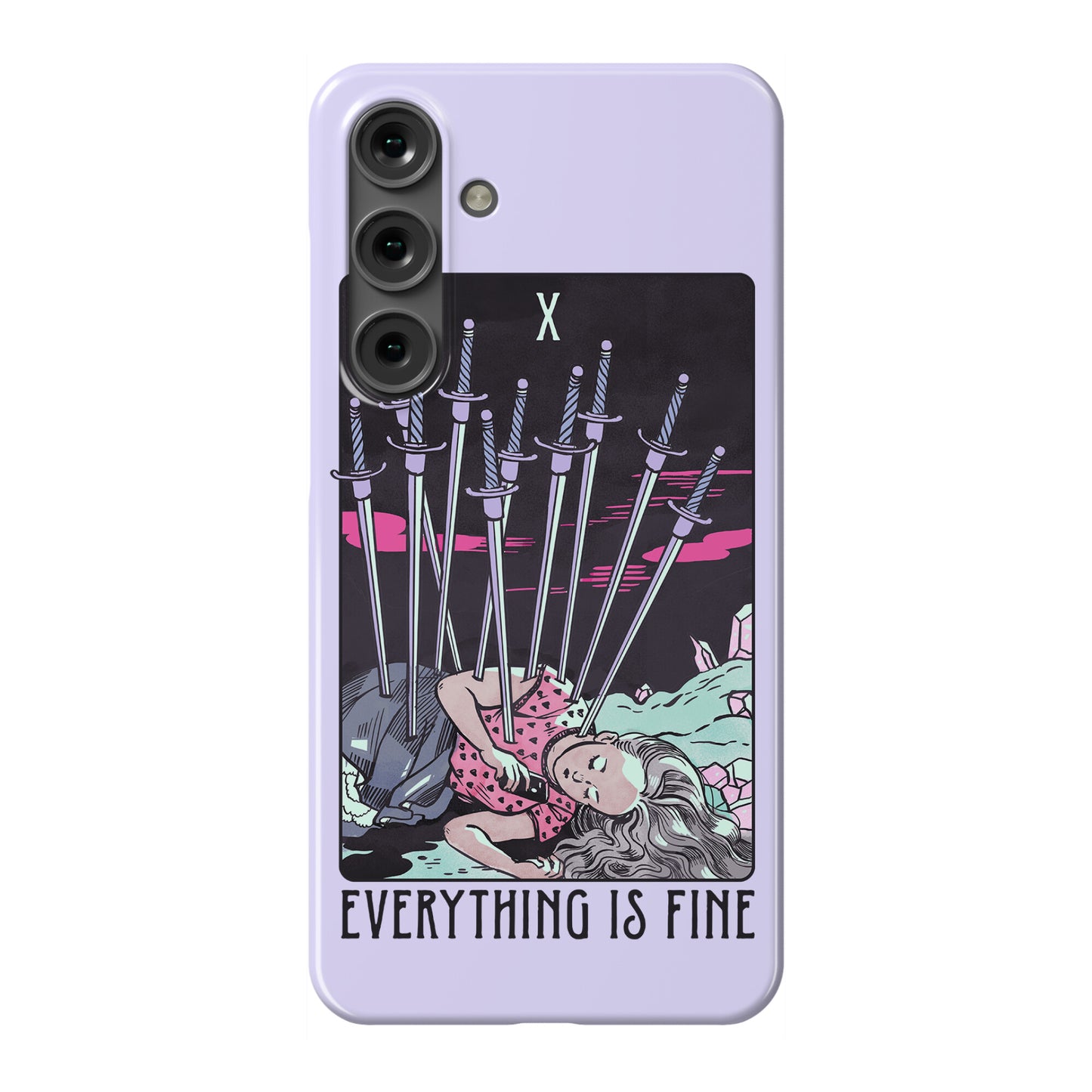 Ten Of Swords (Everything Is Fine) Phone Case