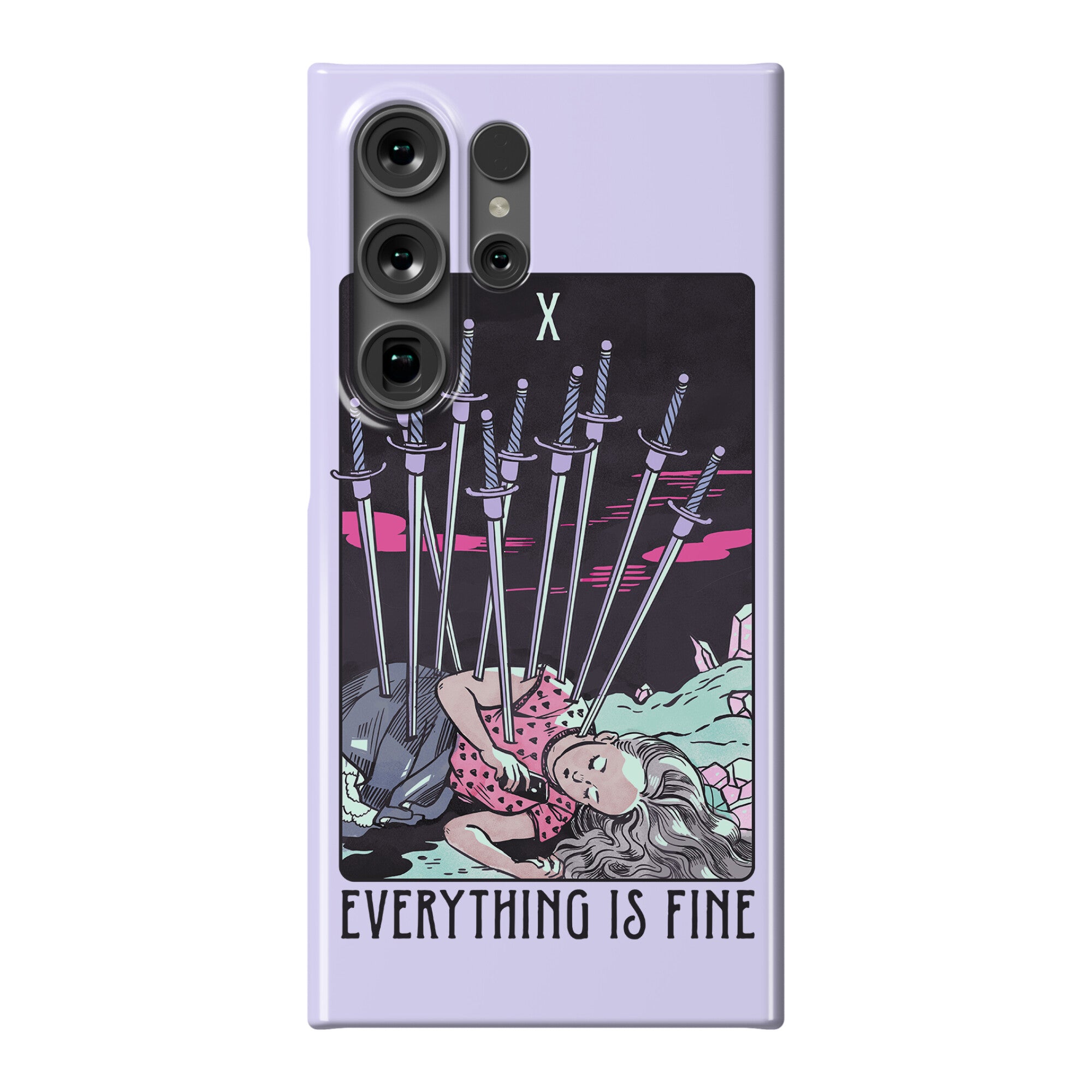 Ten Of Swords (Everything Is Fine) Phone Case